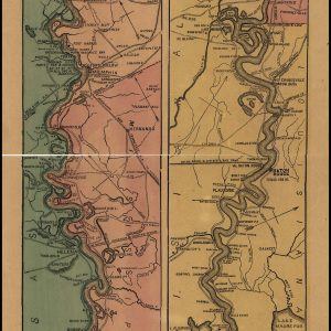 Map Mississippi River - 1863