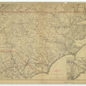 Map Showing Parts of Virginia North Carolina and South Carolina