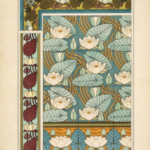 Water Lilly Flower Pattern