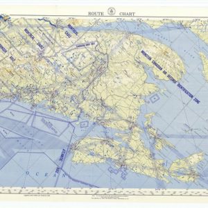 Airway Map New York Gander - 1954