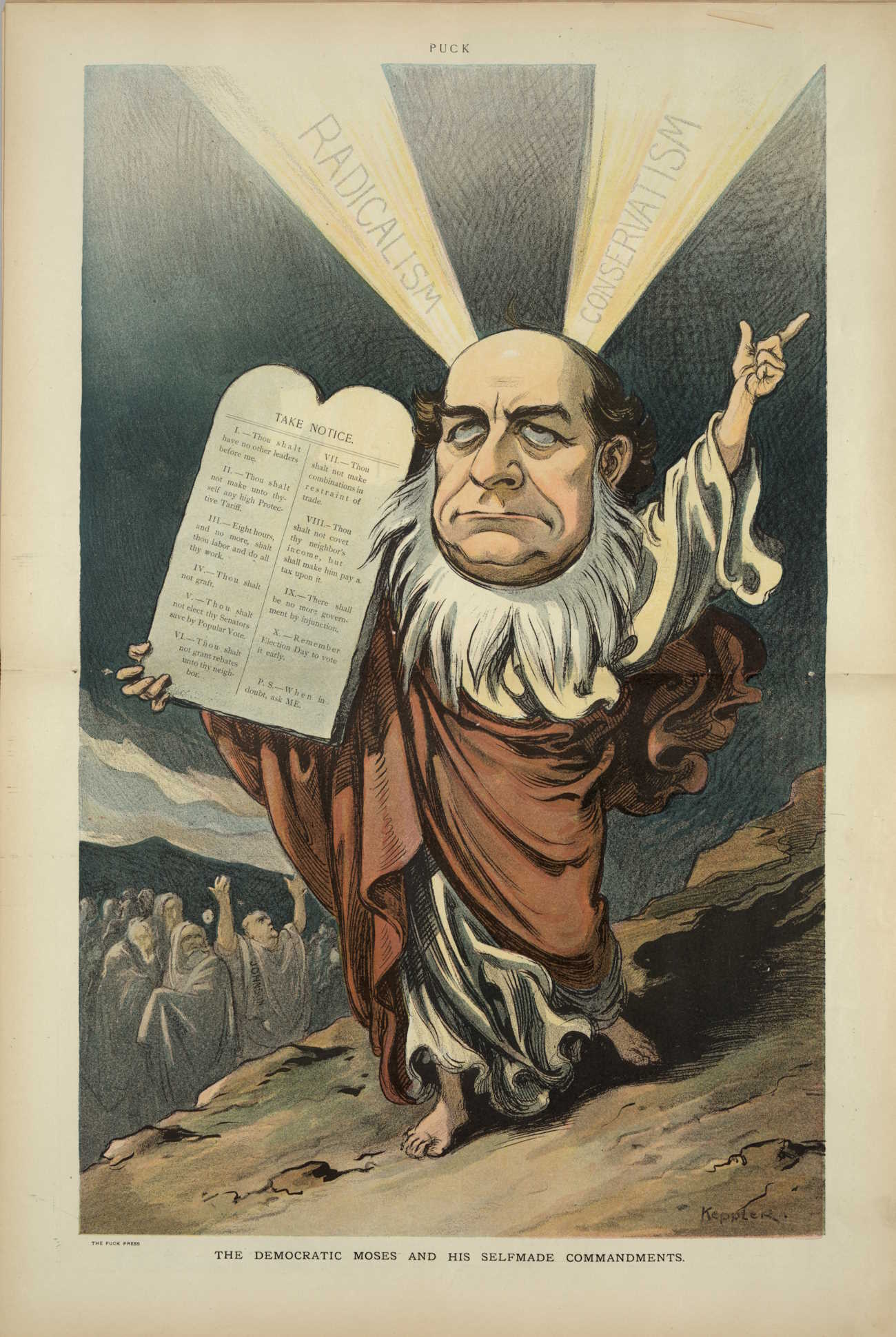 Puck - The Democratic Moses Puck - The Democratic Moses