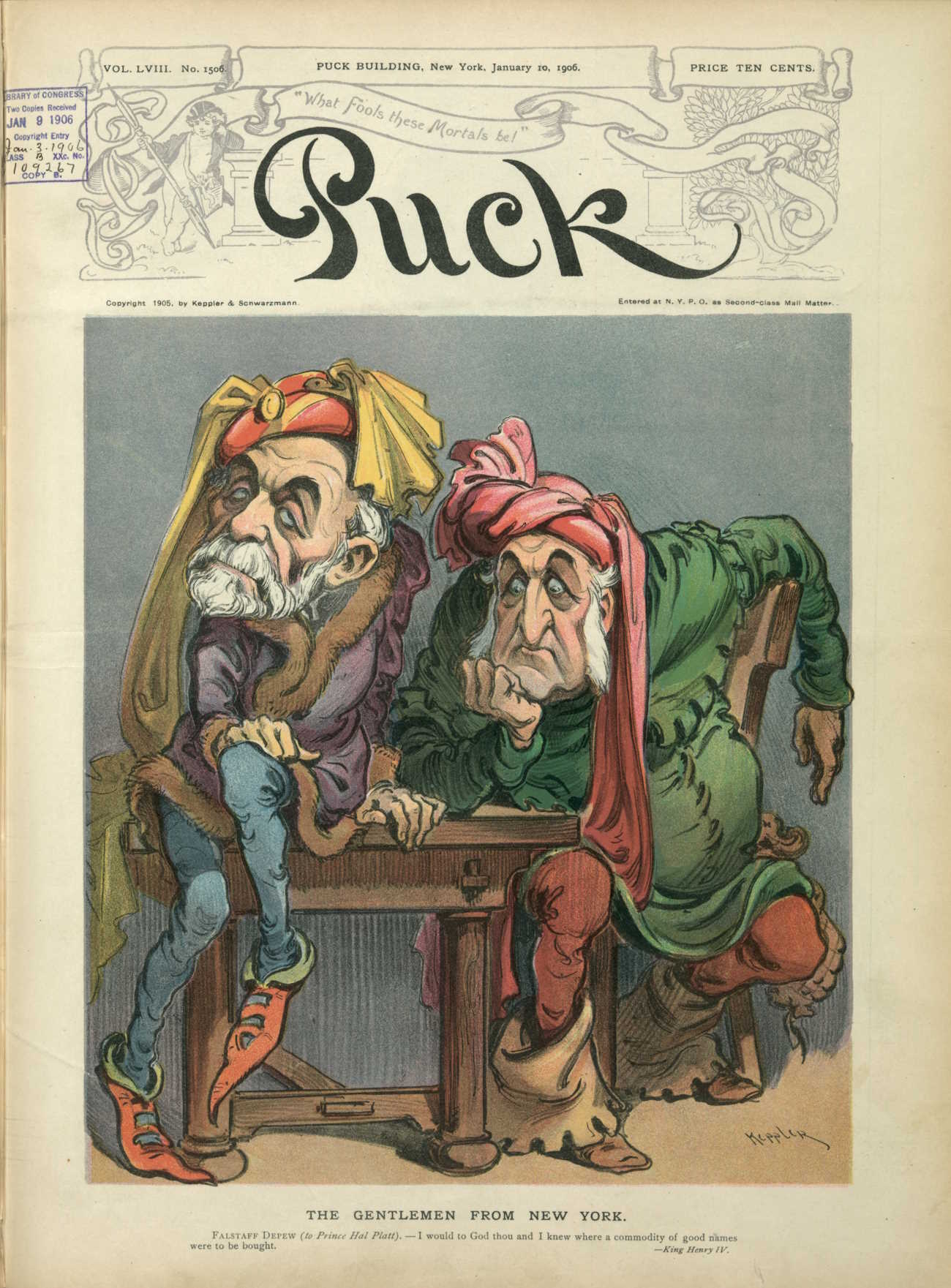 Puck - The Gentlemen From New York Puck - The Gentlemen From New York