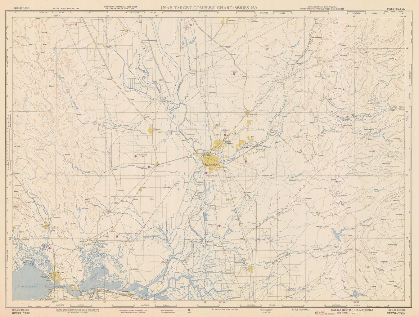 Sacramento - USAF Target Complex Chart Sacramento - USAF Target Complex Chart