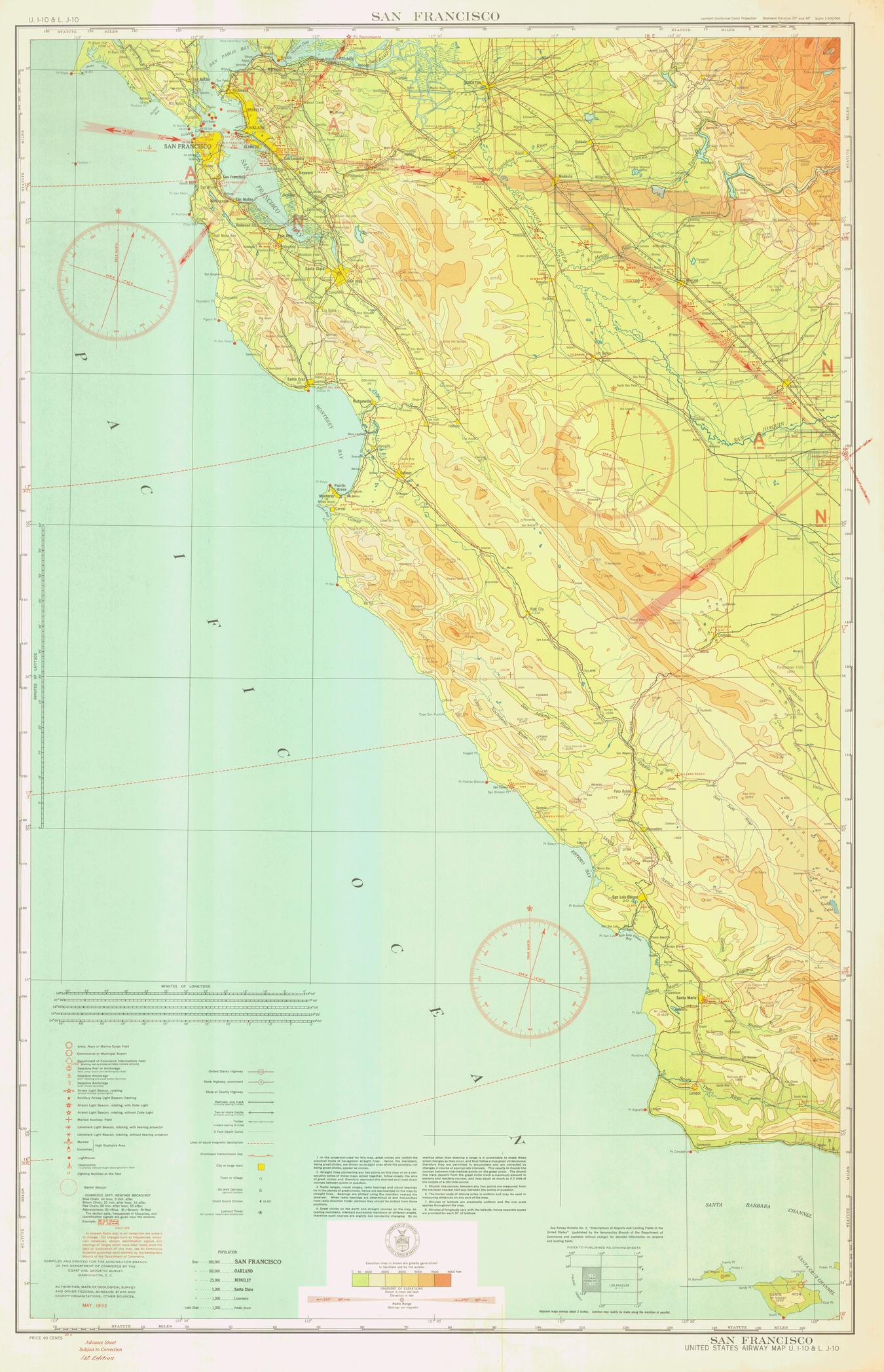 San Francisco U.S. Airway Map San Francisco U.S. Airway Map