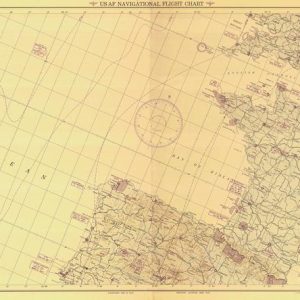 Airway Map The Azores to Berlin - 1948