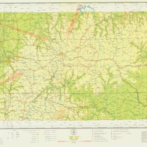 Tulsa Section of United States Airway Map