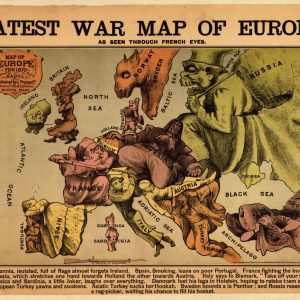 War map of Europe - 1870