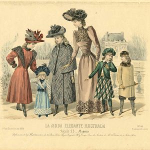 Spanish fashions for a family, Winter 1890