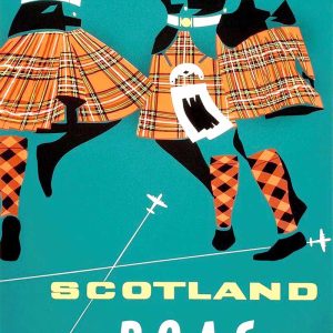BOAC Vintage Scotland Poster