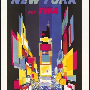 TWA New York Poster