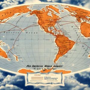 Pan Am World Route Map