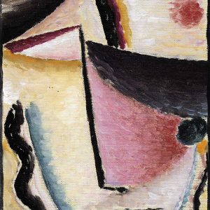 Abstract Head: Slanted Eyes