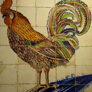 Decorative ceramic tile panel