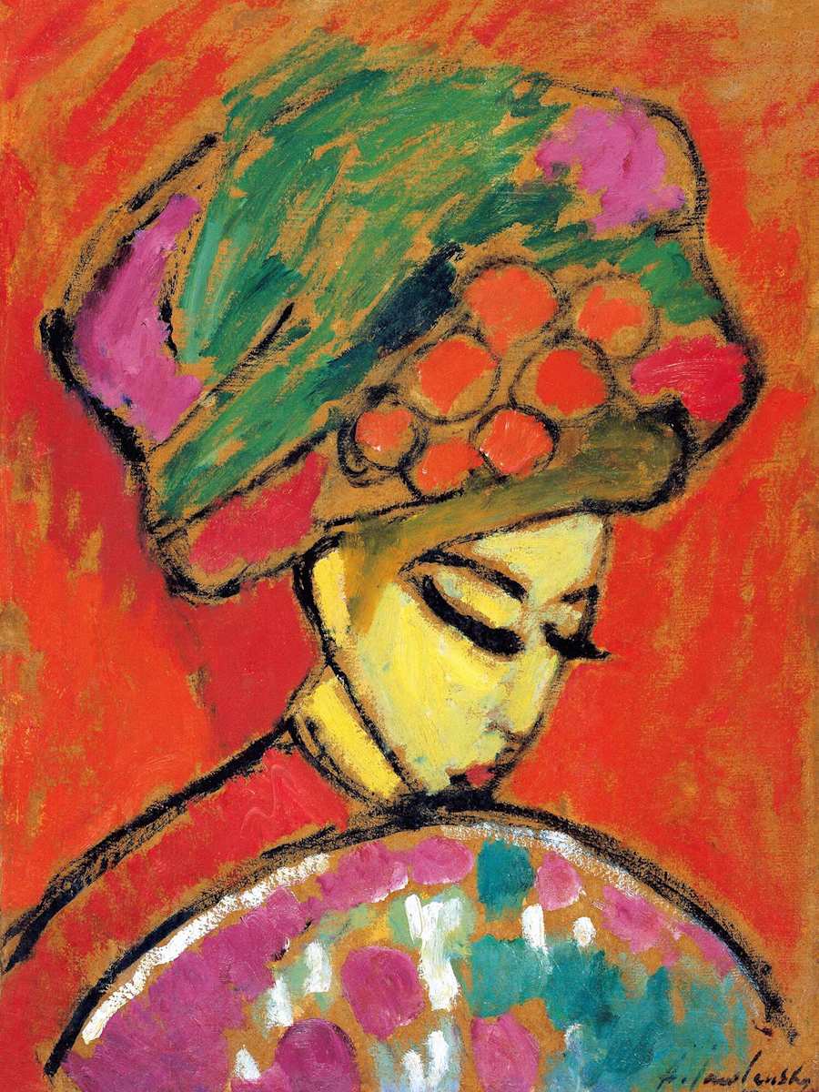 Young Girl with a Flowered Hat Young Girl with a Flowered Hat