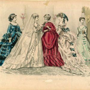 French Bridal Fashions - 1869