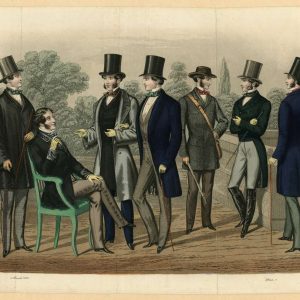 A Group of Men Outdoors - Winter 1855