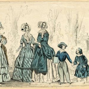 Three Women and Two Children - 1830-1840s